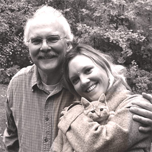 Dad, Amanda, and baby Squeak in Wausau