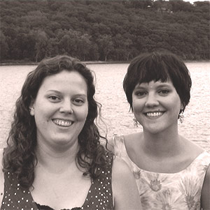 Amanda and her sister Jessie on the St. Croix River